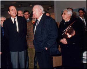 With Jacques Chirac, Grand Palais, Paris