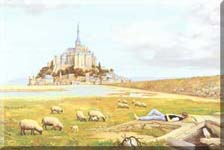 The sleep of the shepherd, Mont Saint-Michel